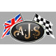 AJS  Flags laminated decal