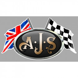 AJS  Flags laminated decal