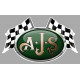 AJS Flags laminated decal