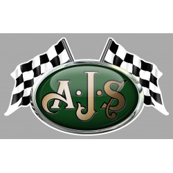 AJS Flags laminated decal