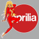 APRILIA Pin Up droite  Sticker  vinyle laminé