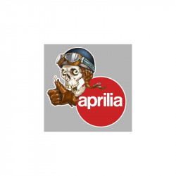 APRILIA Skull-Head  gauche Sticker  vinyle laminé