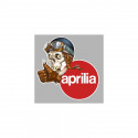 APRILIA left Skull Head  laminated decal