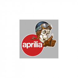 APRILIA Skull-Head  droite Sticker  vinyle laminé