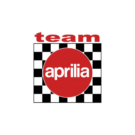 APRILIA TEAM  laminated decal