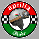 APRILIA RIDER Sticker vinyle laminé
