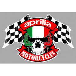 APRILIA Skull Flags  laminated decal