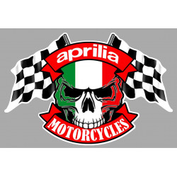 APRILIA Skull-Flags Sticker  vinyle laminé
