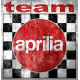 APRILIA TEAM " dessiné vieilli " Sticker  vinyle laminé