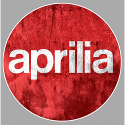 APRILIA " dessiné vieilli " Sticker  vinyle laminé