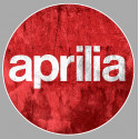 APRILIA " dessiné vieilli " Sticker  vinyle laminé