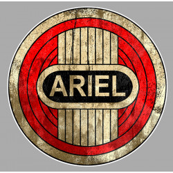 ARIEL " dessiné vieilli "  Sticker  vinyle laminé