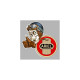 ARIEL Skull gauche Sticker  vinyle laminé