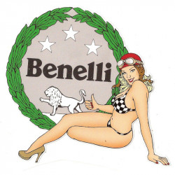 BENELLI Left Pin Up laminated decal