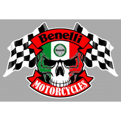 BENELLI Skull Flags laminated decal
