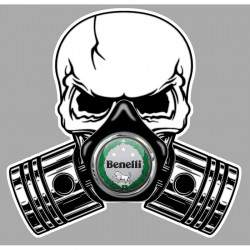 BENELLI Pistons-Skull Sticker  vinyle laminé