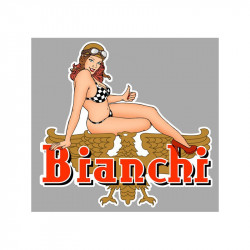 BIANCHI right Pin Up laminated decal