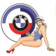 BMW  Pin Up gauche Sticker vinyle laminé