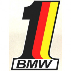 BMW  Number one Sticker vinyle laminé