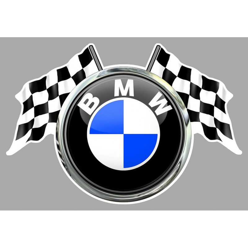 BMW Flags Sticker vinyle laminé Trompe-l'oeil