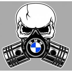 BMW Pistons-Skull laminated vinyl decal