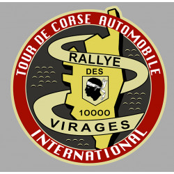 Tour de Corse Vintage  Sticker vinyle laminé