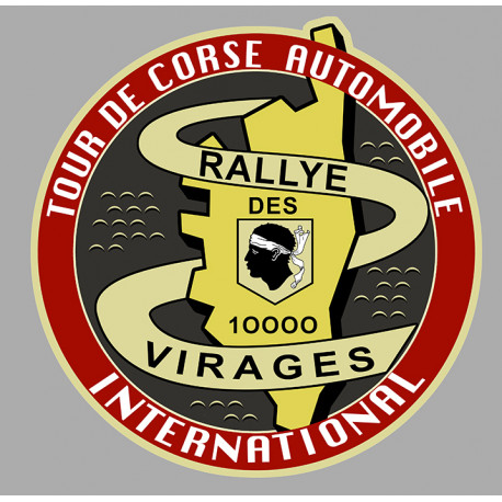 Tour de Corse Vintage  laminated decal