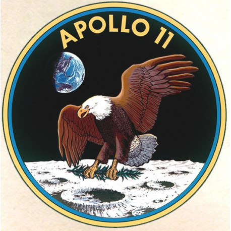 APOLLO 11  Sticker UV 75mm