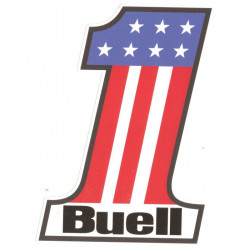 BUELL Number one Sticker vinyle laminé