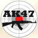 AK 47   Sticker Vinyle laminé
