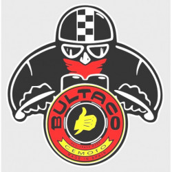 BULTACO  Biker Sticker vinyle laminé