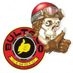 BULTACO right Skull Head  laminated decal