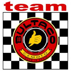 BULTACO TEAM  Sticker vinyle laminé