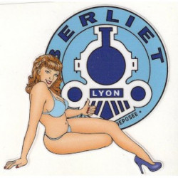 BERLIET right Pin Up  Laminated decal