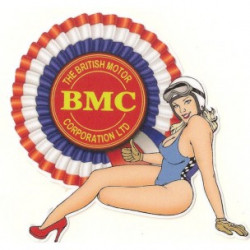 BMC  Pin Up Sticker gauche vinyle laminé