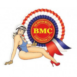 BMC right  Pin Up Sticker laminated decal