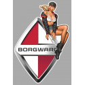BORGWARD right Vintage Pin Up laminated decal