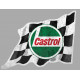 CASTROL Flag droit  Vieilli  Sticker vinyle laminé