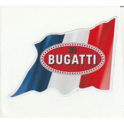 BUGATTI  right Flag laminated decal