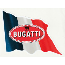 BUGATTI  left Flag laminated decal