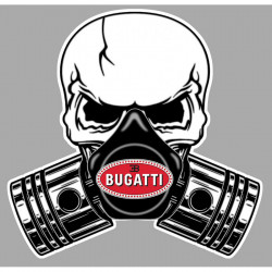 BUGATTI  Pistons-Skull Sticker  vinyle laminé