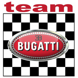 BUGATTI  TEAM  Sticker  vinyle laminé