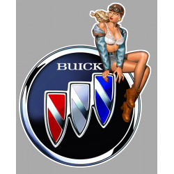 BUICK  right Vintage Pin Up laminated decal