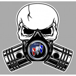 BUICK  Pistons Skull laminated decal