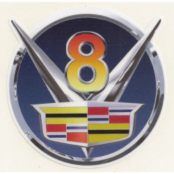 CADILLAC V8 laminated decal