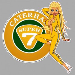 CATERHAM 7 right Pin Up laminated decal