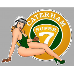 CATERHAM 7 right Pin Up laminated decal
