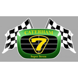 CATERHAM 7  Flags laminated decal