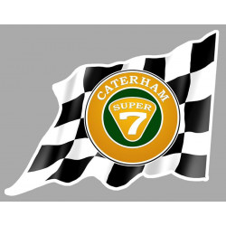 CATERHAM 7  right Flag laminated decal