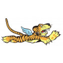 FLYING TIGER right laminated decal